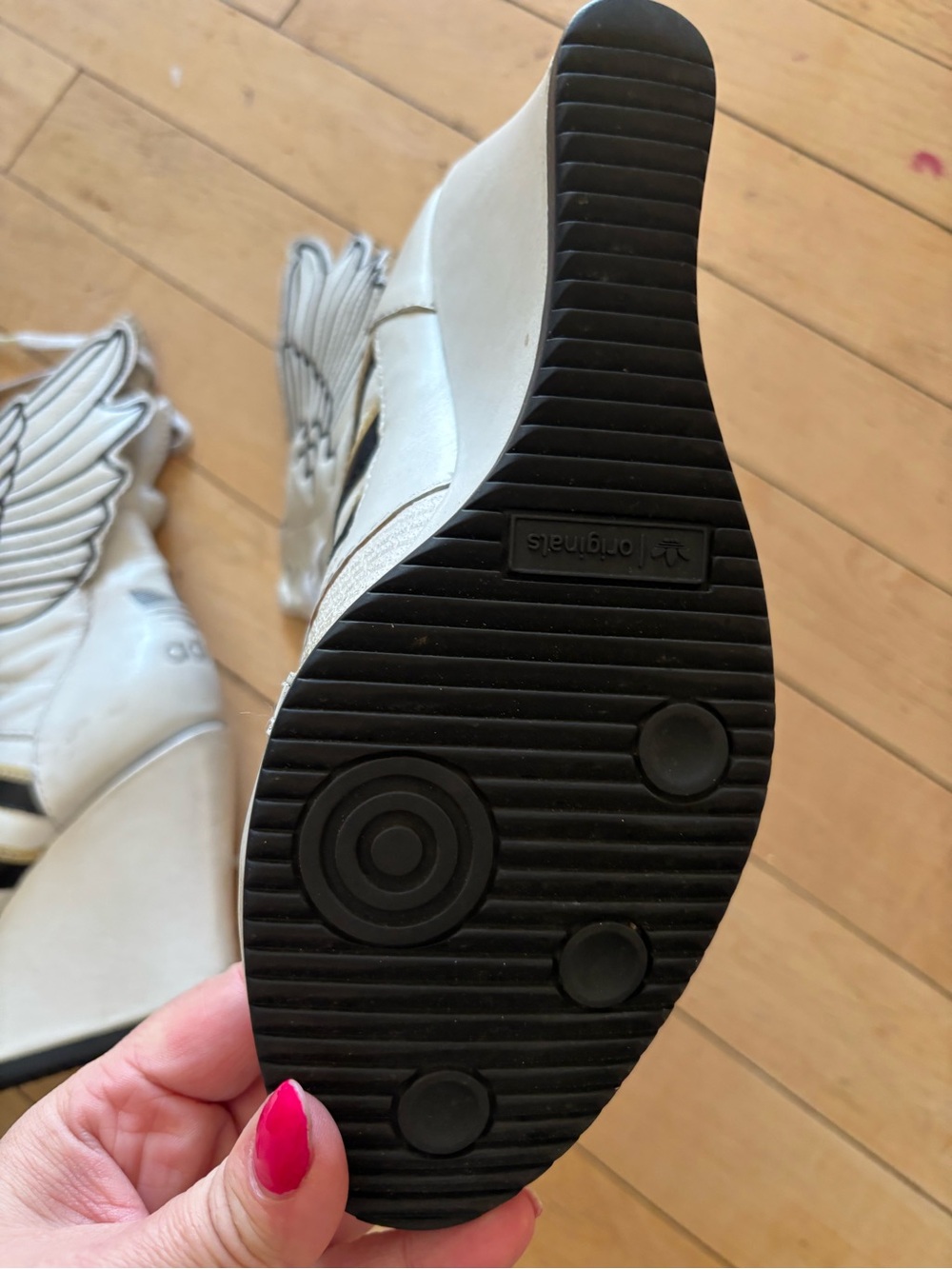Adidas Originals Jeremy Scott Wings Wedge Boots size 9 AS IS - Picture 5 of 9